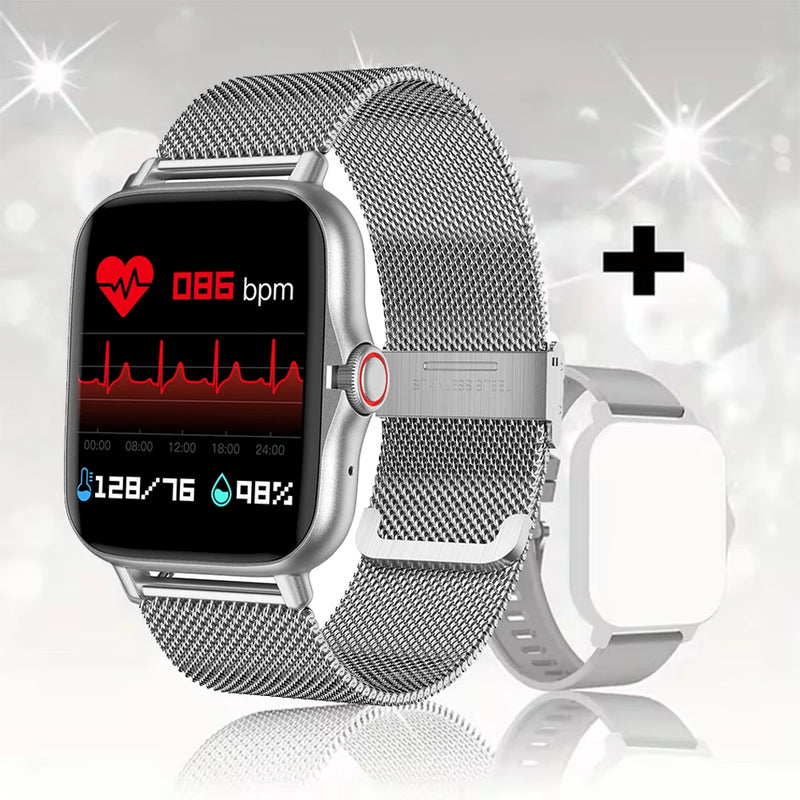 ⌚ Relógio Smart 2024 – Tela Colorida de 1,44" com Monitoramento de Oxigênio no Sangue e Pressão Arterial