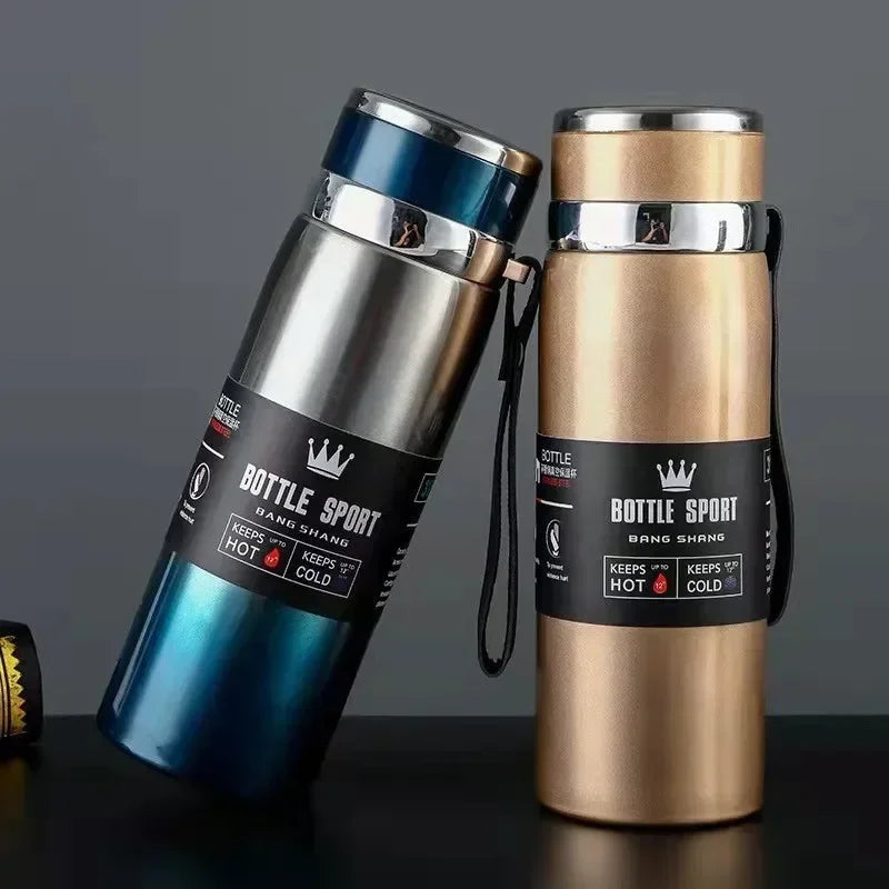 Garrafa Térmica 1L em Aço Inoxidável – Ideal para Água, Chá ou Café