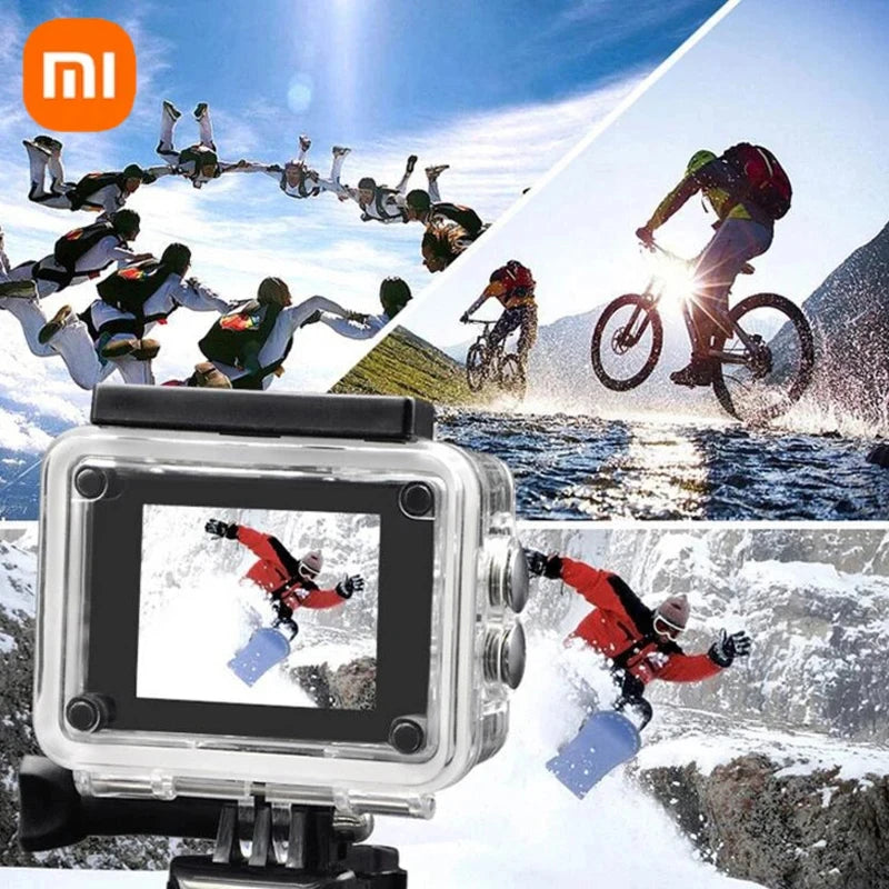 Câmera de Ação Xiaomi Ultra HD 4K – Ideal para Esportes, Vlog e Aventuras Subaquáticas