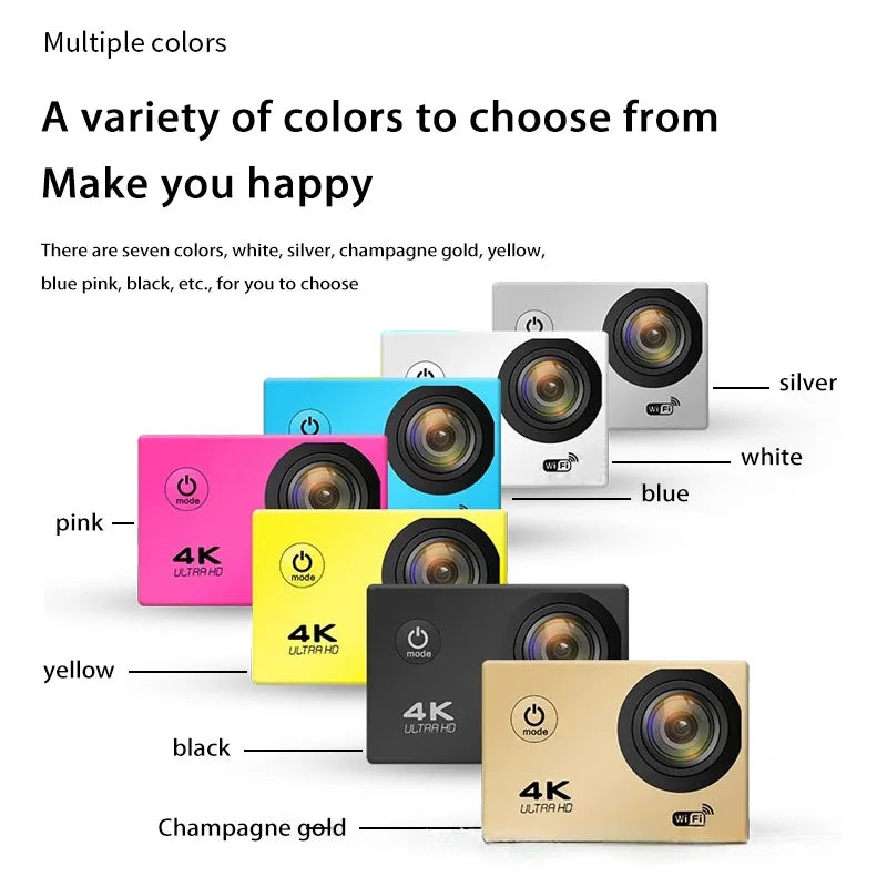 Câmera de Ação Xiaomi Ultra HD 4K – Ideal para Esportes, Vlog e Aventuras Subaquáticas