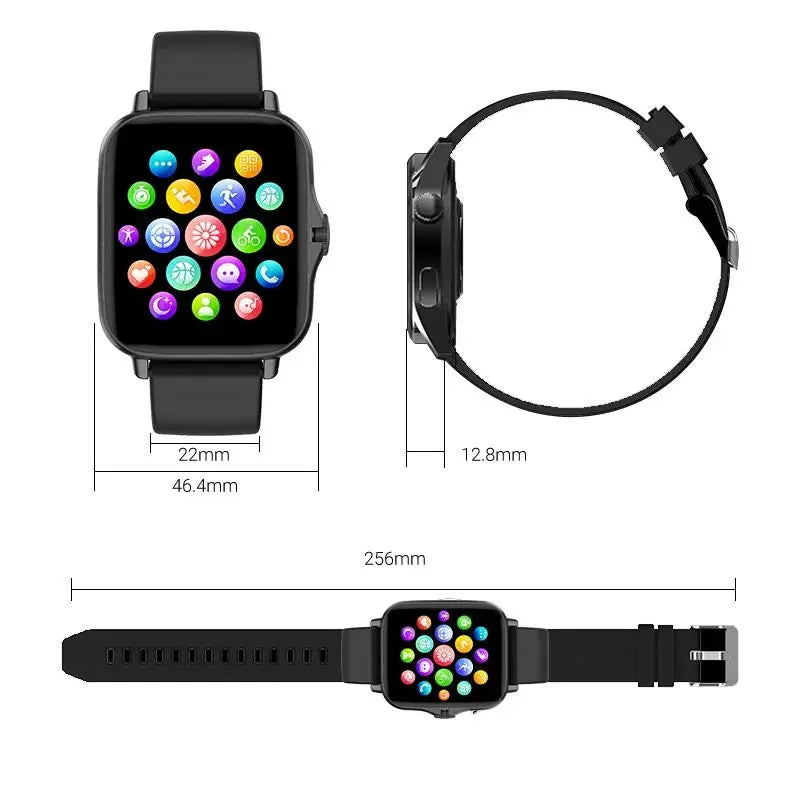 ⌚ Relógio Smart 2024 – Tela Colorida de 1,44" com Monitoramento de Oxigênio no Sangue e Pressão Arterial