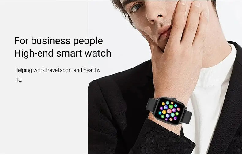⌚ Relógio Smart 2024 – Tela Colorida de 1,44" com Monitoramento de Oxigênio no Sangue e Pressão Arterial