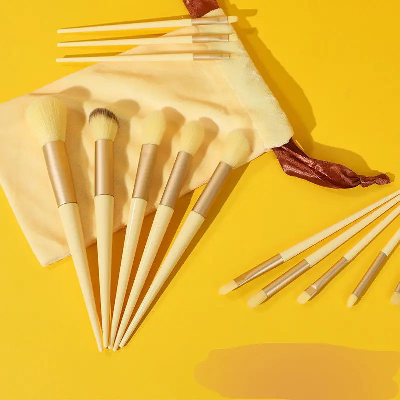 Kit com 13 Pincéis de Maquiagem