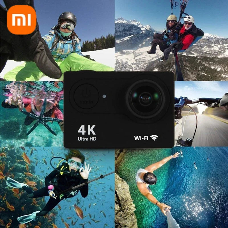 Câmera de Ação Xiaomi Ultra HD 4K – Ideal para Esportes, Vlog e Aventuras Subaquáticas